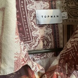 Topman Large Bandana style light reds and beautiful